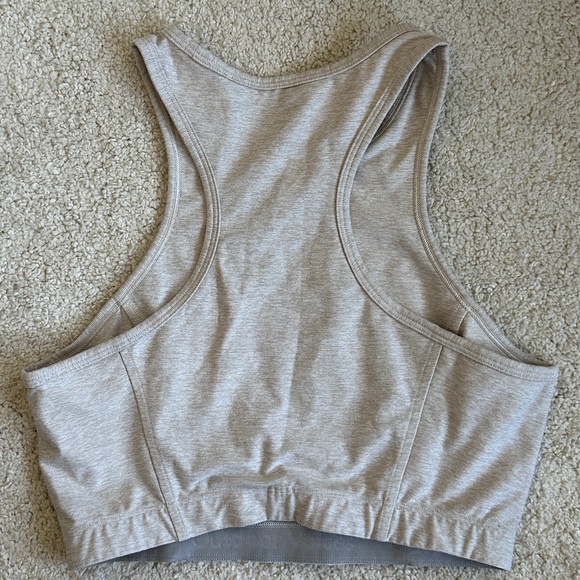 Outdoor Voices Crop Top Bra in Oatmeal, beige small - Picture 3 of 3